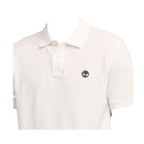 Timberland Polo Mezza Manica Tinta Unita con Logo per Bambino T60437 BIANCO TIMBERLAND 