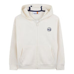 Timberland Felpa con Zip E Cappuccio Tinta Unita con Stampa Logo per Bambino T60451 PANNA TIMBERLAND 