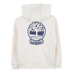 Timberland Felpa con Zip E Cappuccio Tinta Unita con Stampa Logo per Bambino T60451 PANNA TIMBERLAND 