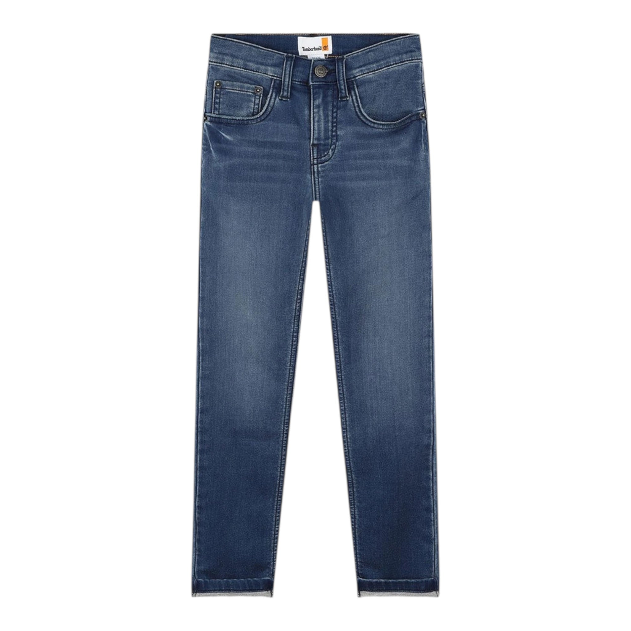 Timberland Jeans Tinta Unita con 5 Tasche per Bambino T60479X BLU TIMBERLAND 