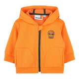 Timberland Felpa Tinta Unita con Zip E Cappuccio per Bambino T60487 ARANCIONE TIMBERLAND 