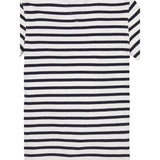 Tommy Hilfiger T-Shirt Girocollo Tinta Unita con Fantasia A Righe per Bambino KB0KB068799 BIANCO TOMMY HILFIGER 