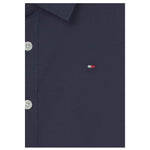 Tommy Hilfiger Camicia Manica Lunga Tinta Unita per Neonato KB0KB06965 BLU TOMMY HILFIGER 