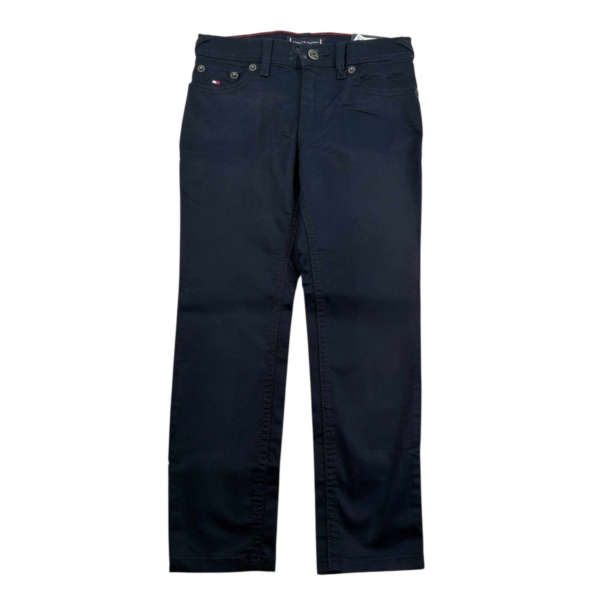 Tommy Hilfiger Pantalone tinta unita 5 Tasche Blu per Bambino KB0KB08470T BLU TOMMY HILFIGER 