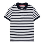 Tommy Hilfiger Polo Mezza Manica Fantasia A Righe per Bambino KB0KB09103 BIANCO/BLU TOMMY HILFIGER 