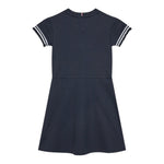 Tommy Hilfiger Abito Mezza Manica Tinta Unita con Stampa per Bambina KG0KG07784 BLU TOMMY HILFIGER 