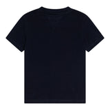 Tommy Hilfiger T-Shirt Girocollo Tinta Unita con Logo per Neonato KN0KN02024X BLU TOMMY HILFIGER 