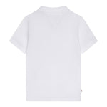 Tommy Hilfiger Polo Mezza Manica Tinta Unita con Logo per Neonato KN0KN02030 BIANCO TOMMY HILFIGER 