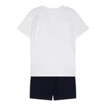 Tommy Hilfiger Completo 2 Pezzi T-Shirt-Bermuda  per Neonato KN0KN02047X BIANCO/BLU TOMMY HILFIGER 