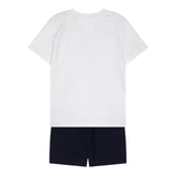 Tommy Hilfiger Completo 2 Pezzi T-Shirt-Bermuda  per Neonato KN0KN02047X BIANCO/BLU TOMMY HILFIGER 