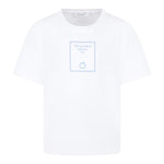 Trussardi T-Shirt Girocollo Tinta Unita con Stampa per Bambino TBP25025TS BIANCO TRUSSARDI 