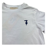 Trussardi T-Shirt Girocollo Tinta Unita con Logo per Bambino TBP26002TS BIANCO TRUSSARDI 