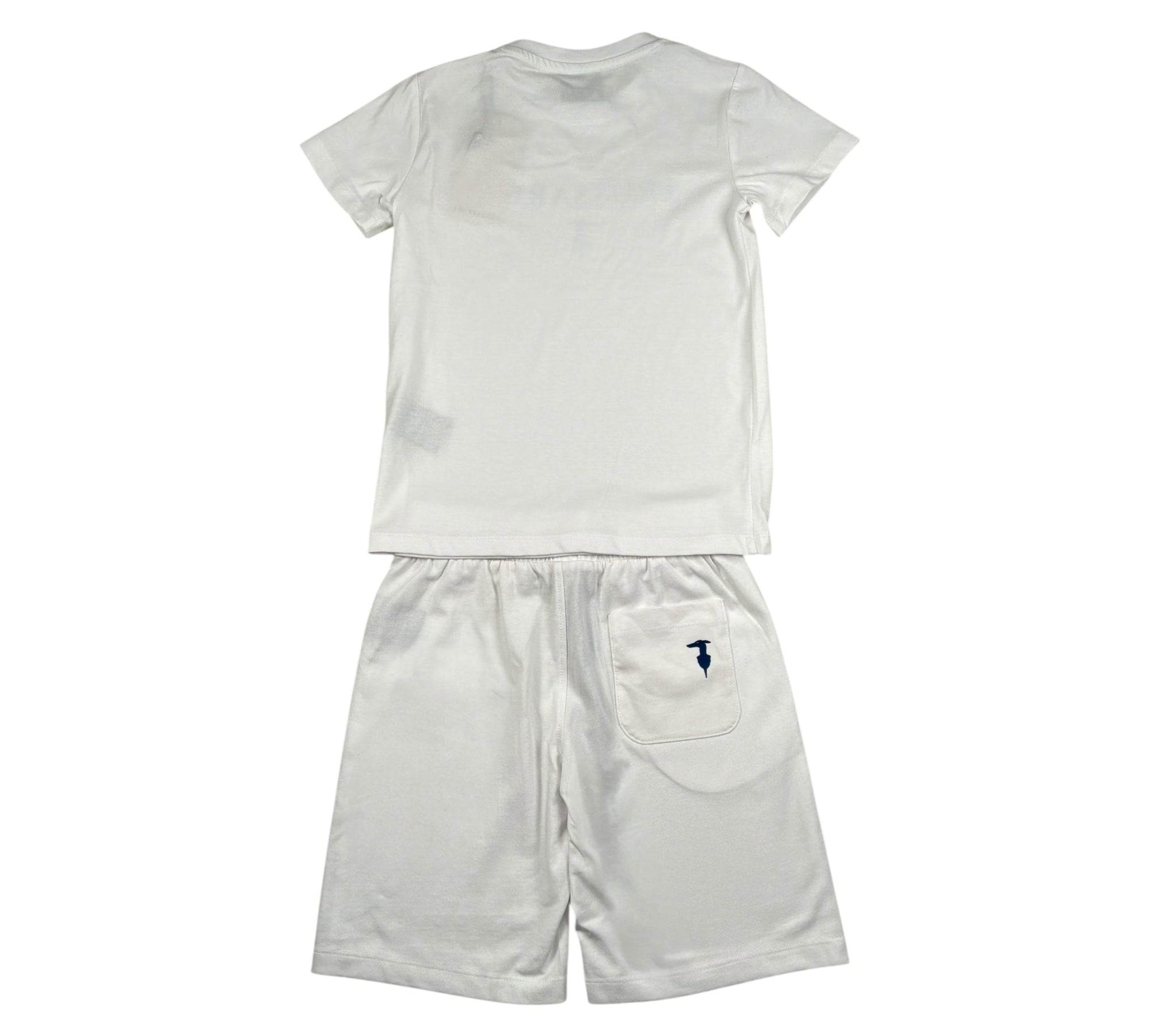 Trussardi Completo 2 Pezzi T-Shirt-Bermuda Tinta Unita per Bambino TBP26010CJ BIANCO TRUSSARDI 