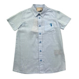 Trussardi Completo 2 Pezzi Camicia-Bermuda Tinta Unita per Bambino TBP26019CL AZZURRO TRUSSARDI 