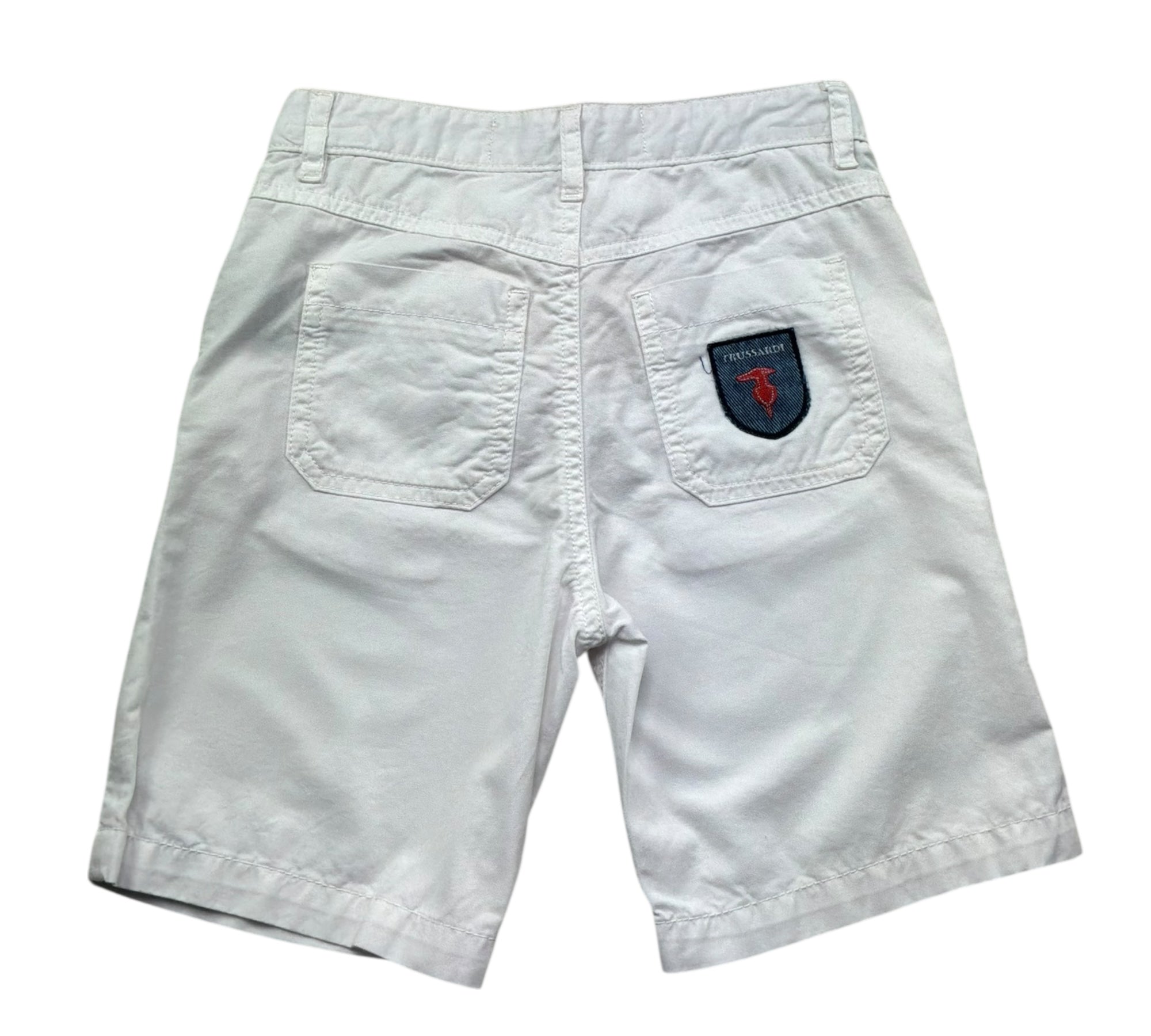 Trussardi Bermuda Tinta Unita con Girovita Regolabile per Bambino TBP26033BE BIANCO TRUSSARDI 