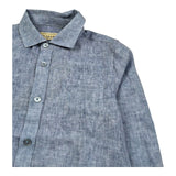 Trussardi Camicia Manica Lunga Tinta Unita per Bambino TBP26065CA BLU TRUSSARDI 