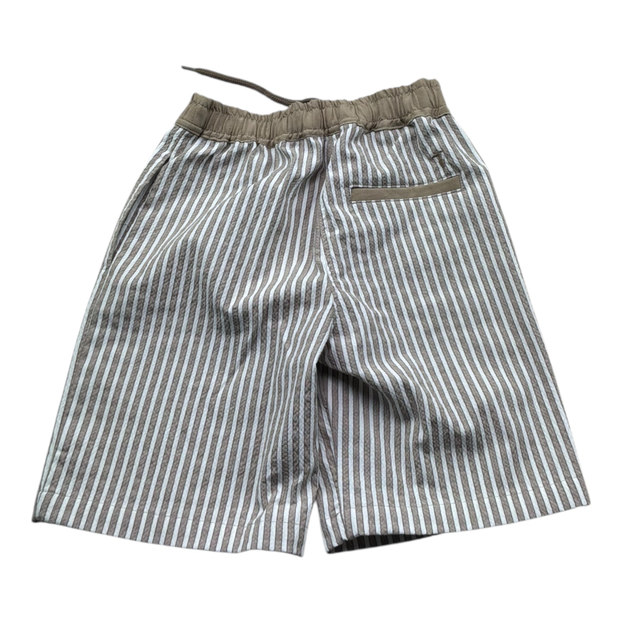 Trussardi Bermuda Bicolore con Fantasia A Righe per Bambino TBP26068BE BIANCO/BEIGE TRUSSARDI 
