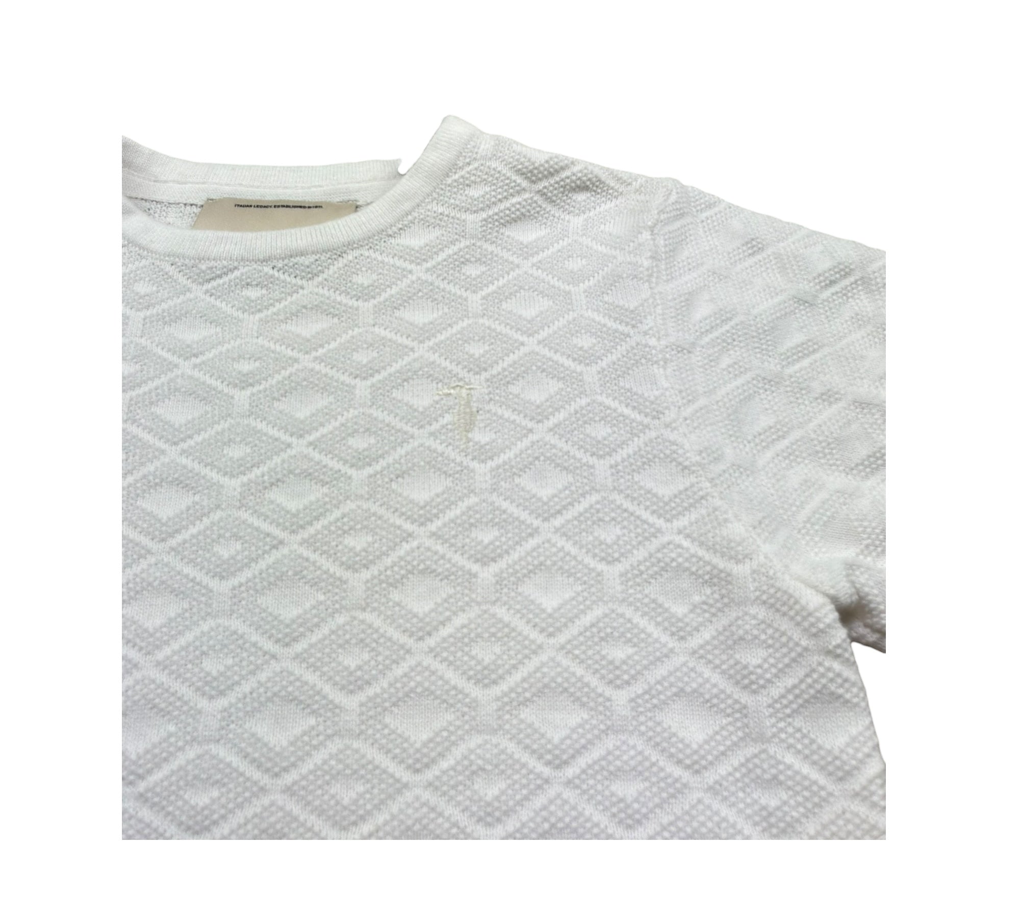 Trussardi T-Shirt Girocollo Tinta Unita  per Bambino TBP26082TS BIANCO TRUSSARDI 