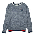 Trussardi Maglia Girocollo Tinta Unita per Bambino TBP26150MA BLU TRUSSARDI 