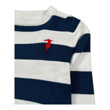 Trussardi Maglia Girocollo Fantasia A Righe per Bambino TBP36004MA BIANCO/BLU TRUSSARDI 