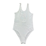 Trussardi Costume Intero Tinta Unita con Logo per Bambina TGP26025CO BIANCO TRUSSARDI 