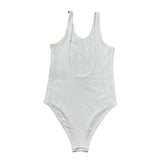 Trussardi Costume Intero Tinta Unita con Logo per Bambina TGP26025CO BIANCO TRUSSARDI 