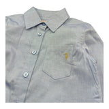 Trussardi Camicia Tinta Unita con Logo per Bambina TGP26035CA AZZURRO TRUSSARDI 