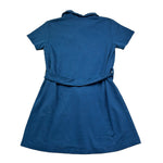 Trussardi Abito Mezza Manica Tinta Unita con Brillantini per Bambina TGP26056VE BLU TRUSSARDI 