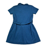 Trussardi Abito Mezza Manica Tinta Unita con Brillantini per Bambina TGP26056VE BLU TRUSSARDI 