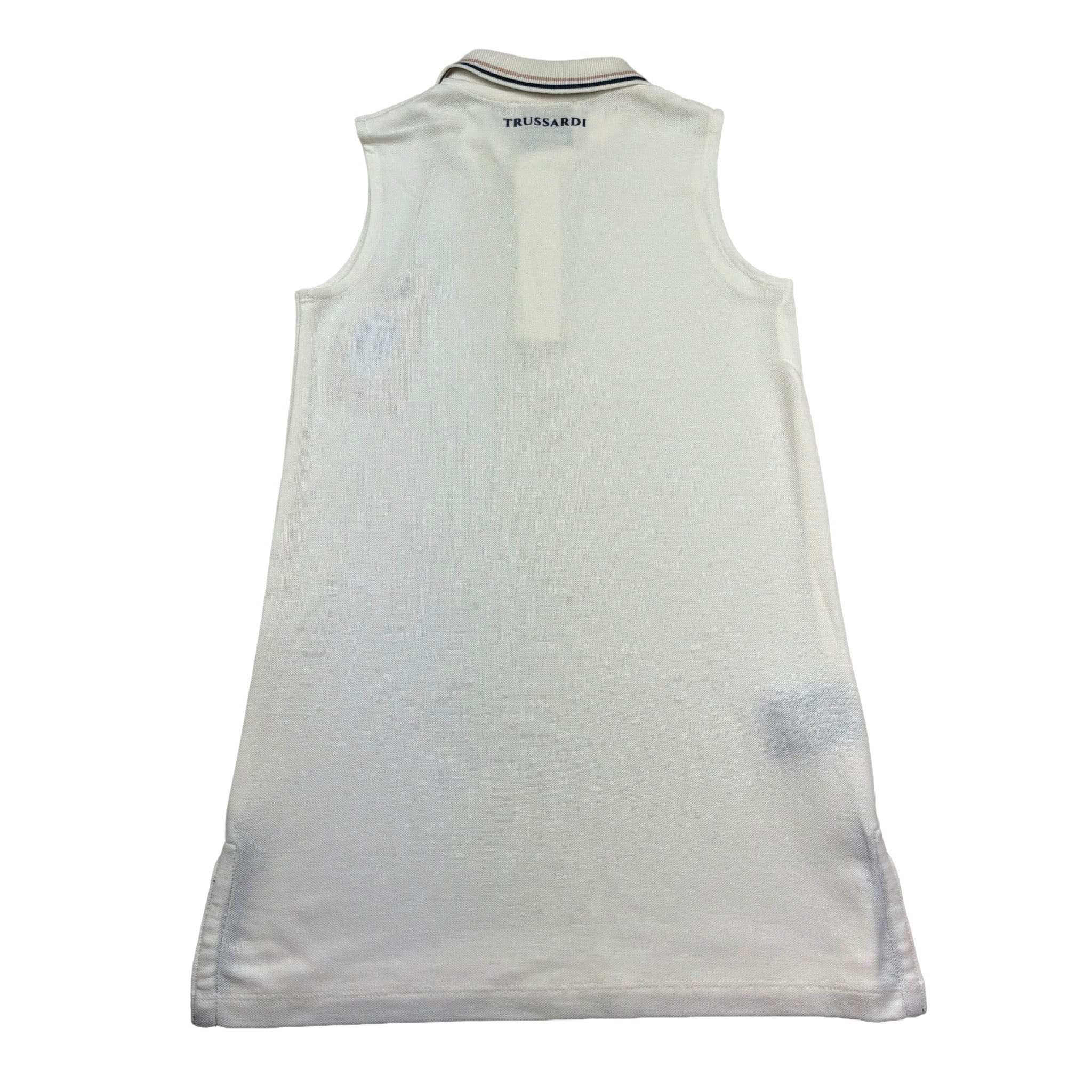 Trussardi Abito Giromanica Tinta Unita per Bambina TGP26063VE BIANCO TRUSSARDI 