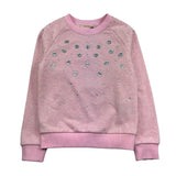 Trussardi Felpa Chiusa Girocollo Tinta Unita con Applicazioni per Bambina TGP26077FE ROSA TRUSSARDI 
