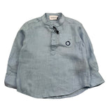 Trussardi Camicia Manica Lunga Tinta Unita per Neonato TIP23108CA AZZURRO TRUSSARDI 