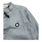 Trussardi Camicia Manica Lunga Tinta Unita per Neonato TIP23108CA AZZURRO TRUSSARDI 