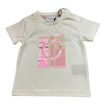 Trussardi T-Shirt Girocollo Tinta Unita con Stampa per Neonata TIP23126TS PANNA TRUSSARDI 