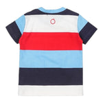 Trussardi T-Shirt Girocollo Tinta Unita con Stampa A Righe per Neonato TIP24063TS BIANCO TRUSSARDI 