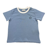 Trussardi T-Shirt Tinta Unita con Stampa per Bambino TIP25045TSJ AZZURRO TRUSSARDI 