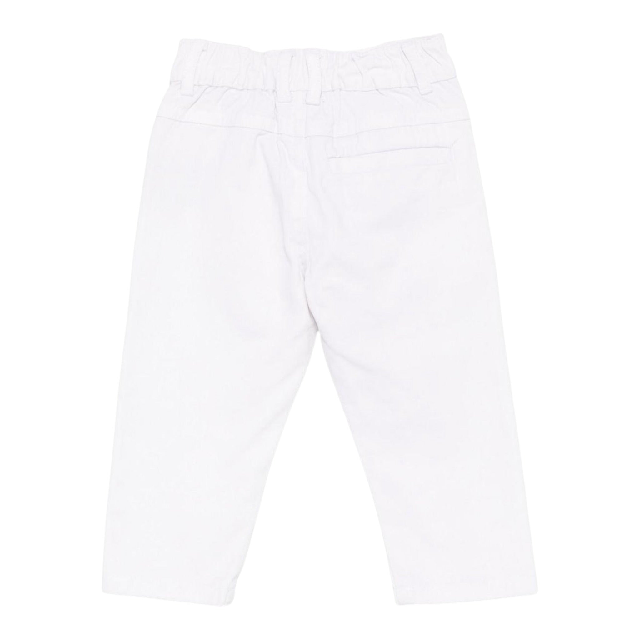 Trussardi Pantalone Tinta Unita con Elastico In Vita per Neonato TIP25060PAXX BIANCO TRUSSARDI 