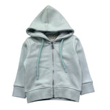 Trussardi Felpa con Zip E Cappuccio Tinta Unita per Neonato TIP26011FE VERDE ACQUA TRUSSARDI 
