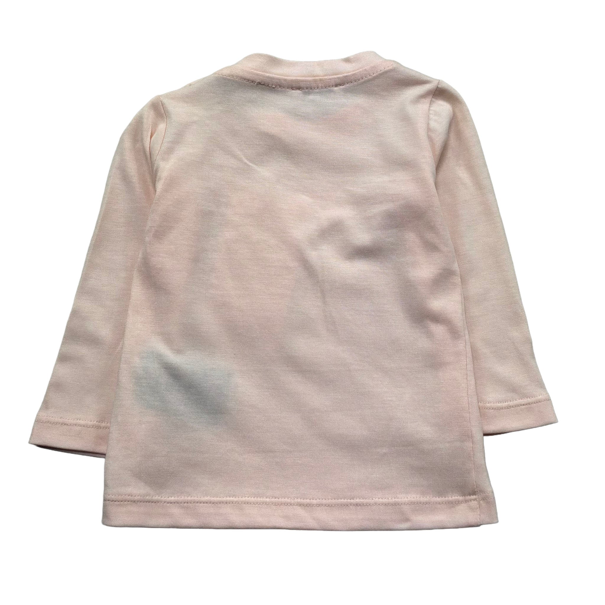 Trussardi Shirt Girocollo Tinta Unita con Logo per Neonata TIP26013TS ROSA TRUSSARDI 