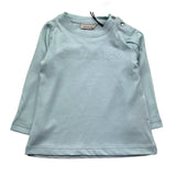Trussardi Shirt Girocollo Tinta Unita con Logo per Neonata TIP26013TS VERDE ACQUA TRUSSARDI 
