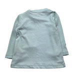 Trussardi Shirt Girocollo Tinta Unita con Logo per Neonata TIP26013TS VERDE ACQUA TRUSSARDI 