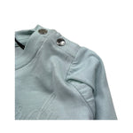Trussardi Shirt Girocollo Tinta Unita con Logo per Neonata TIP26013TS VERDE ACQUA TRUSSARDI 