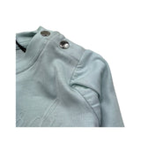 Trussardi Shirt Girocollo Tinta Unita con Logo per Neonata TIP26013TS VERDE ACQUA TRUSSARDI 