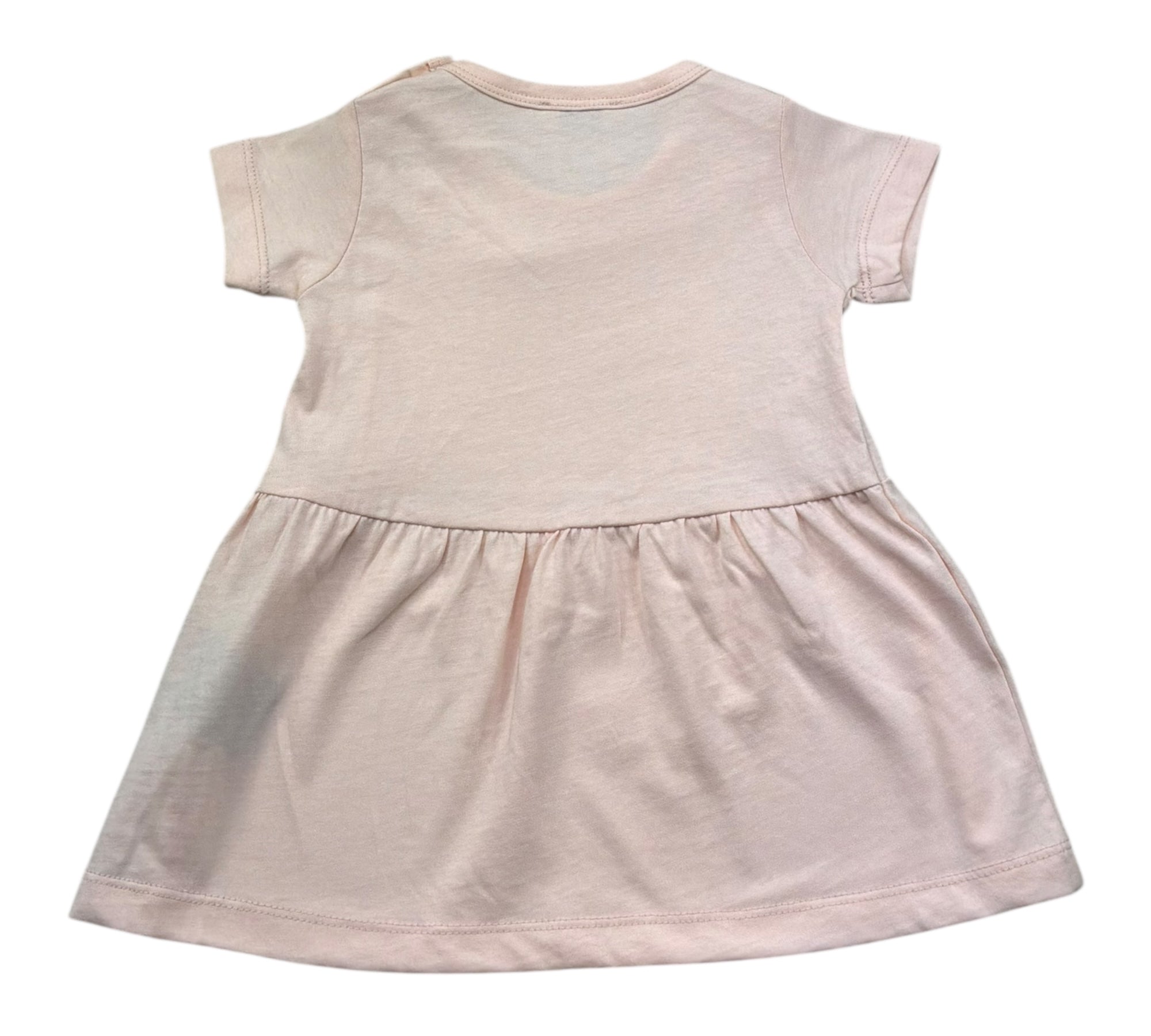 Trussardi Abito Mezza Manica Tinta Unita con Logo per Neonata TIP26018VE ROSA TRUSSARDI 