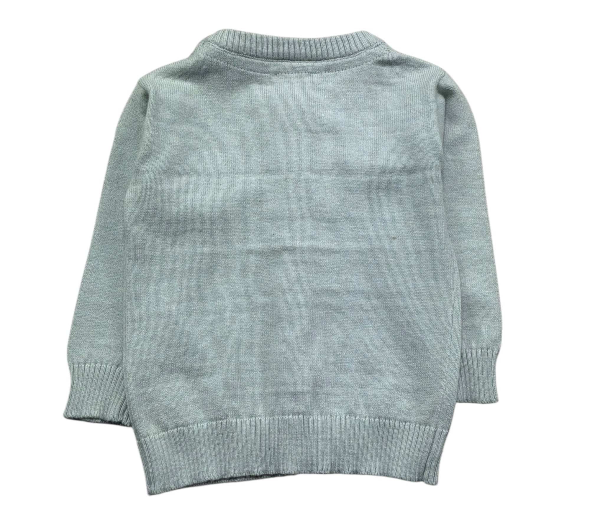 Trussardi Cardigan Tinta Unita con Lofo per Neonato TIP26020CD VERDE ACQUA TRUSSARDI 