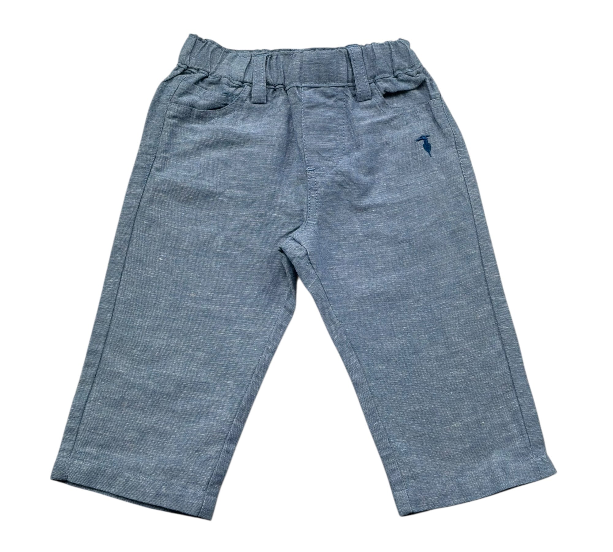 Trussardi Pantalone Tinta Unita con Elastico In Vita per Neonato TIP26038PA AZZURRO TRUSSARDI 