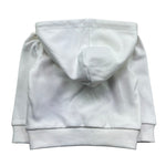 Trussardi Felpa con Zip E Cappuccio Tinta Unita con Logo per Neonato TIP26090FE BIANCO TRUSSARDI 