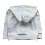 Trussardi Felpa con Zip E Cappuccio Tinta Unita con Logo per Neonato TIP26090FE BIANCO TRUSSARDI 