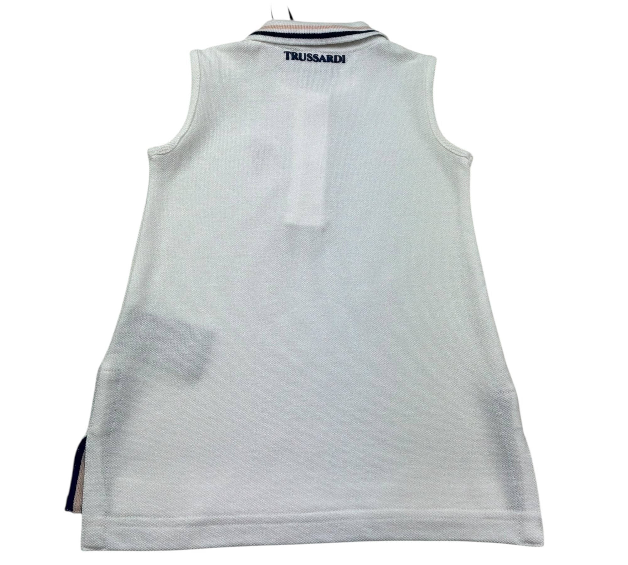 Trussardi Abito Giromanica Tinta Unita con Colletto per Neonata TIP26120VE BIANCO TRUSSARDI 