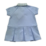 Trussardi Abito Mezza Manica Tinta Unita con Colletto per Neonata TIP26123VE AZZURRO TRUSSARDI 